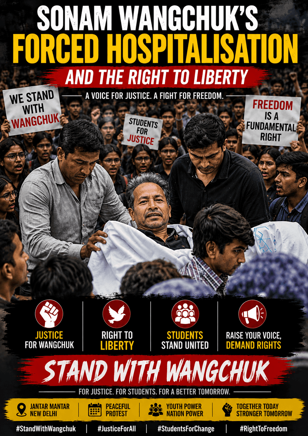 CJP Sonam Wangchuk's Forced Hospitalisation A Fight for Justice and Liberty